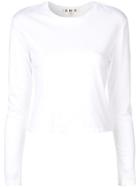 Amo Fitted Long Sleeved Top - White