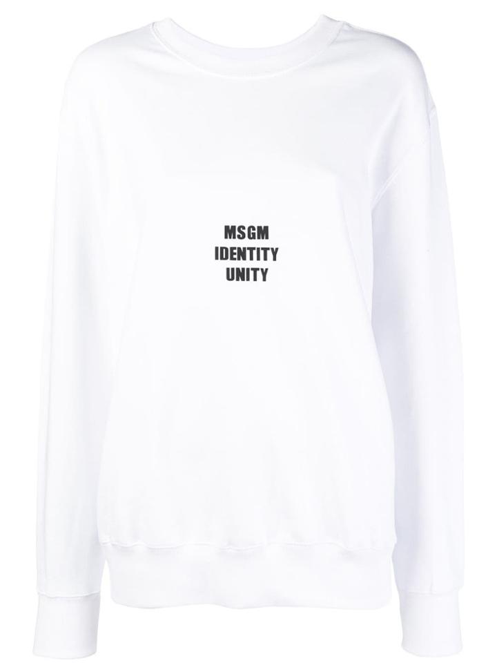 Msgm Msgm 2541mdm99184799 Bianco - White