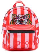 Kenzo Small Tiger Striped Backpack - Yellow & Orange