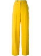 Cédric Charlier Tailored Trousers, Women's, Size: 40, Yellow/orange, Acetate/rayon/polyester/other Fibers