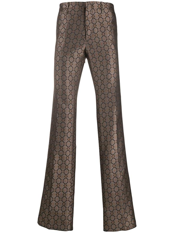 Etro Patterned Wide Leg Trousers - Neutrals