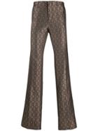 Etro Patterned Wide Leg Trousers - Neutrals