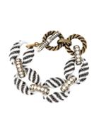 Lanvin Chain Embellished Bracelet, Women's, White
