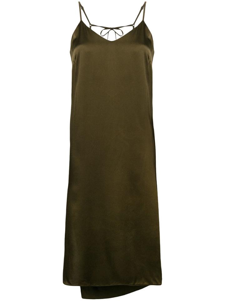 Andrea Ya'aqov Vest Slip Dress - Green