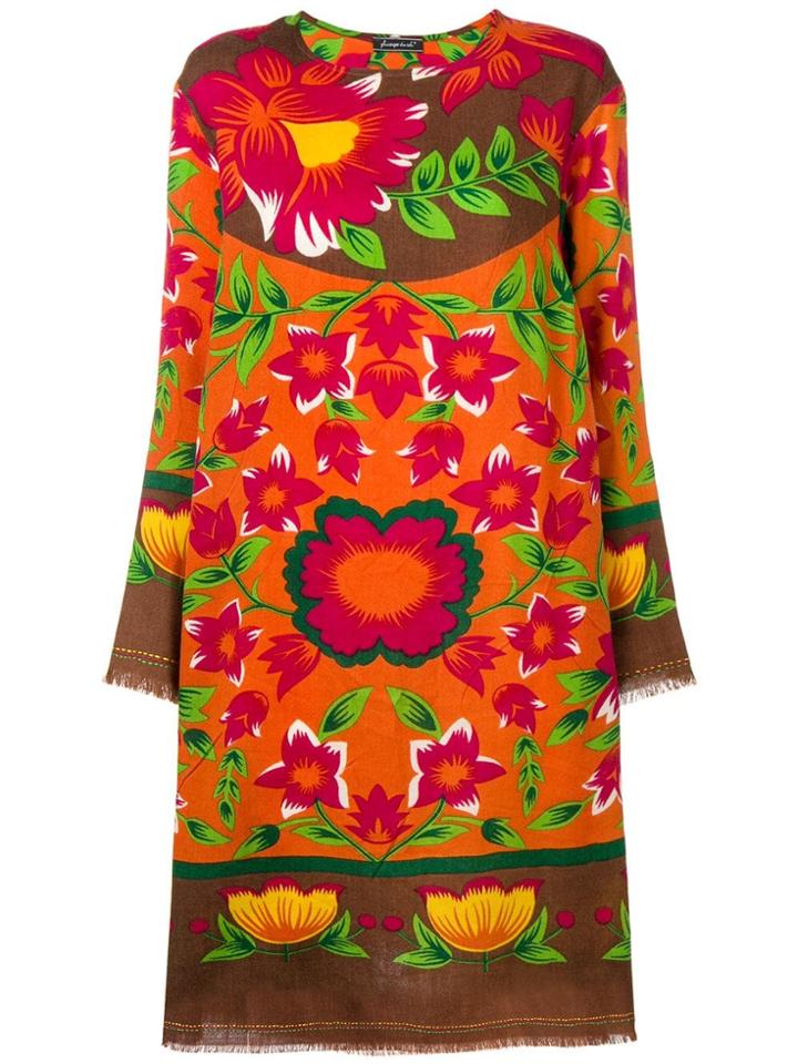 Phisique Du Role Floral-print Dress - Orange