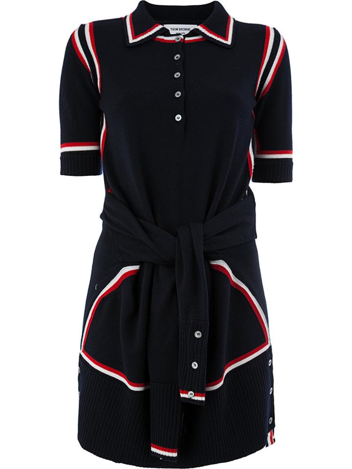 Thom Browne Sailor Knit Dress - Blue