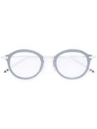 Thom Browne Round Frame Glasses, Grey, Acetate/metal (other)