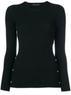 Versace - Stud Medusa Jumper - Women - Polyester/wool - 42, Black, Polyester/wool