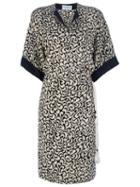 Gianfranco Ferre Vintage Leaf Print Dress