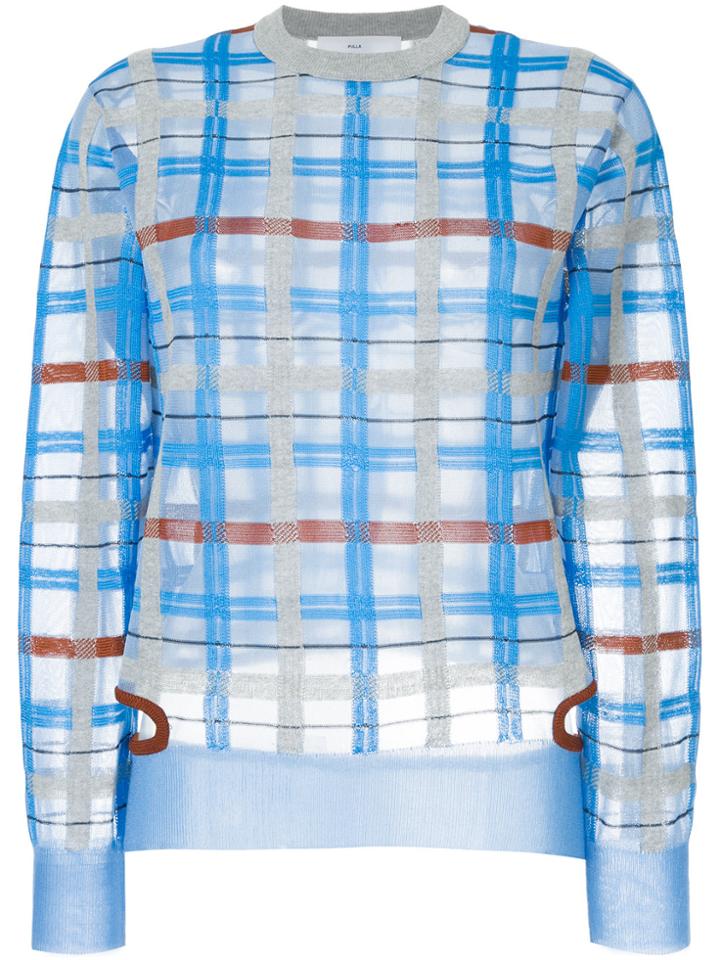 Toga Pulla Checked Jumper - Blue