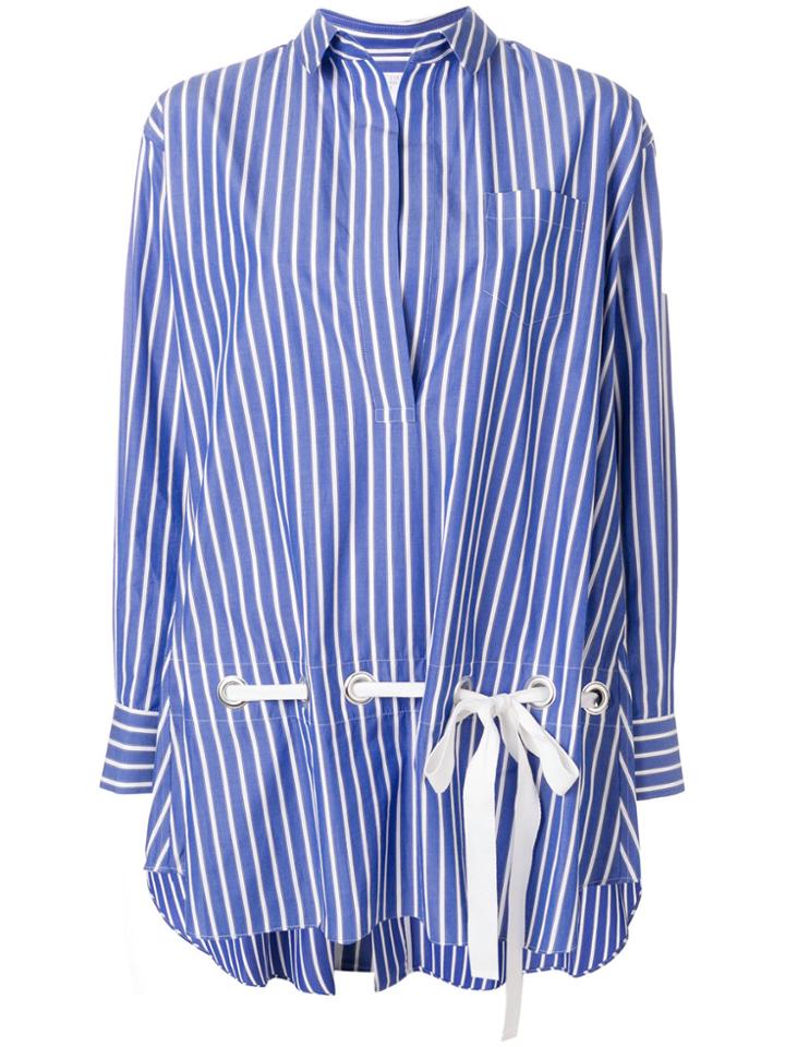 Sacai Tie Waist Shirt - Blue