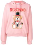 Moschino Teddy Bear Stamp Hoodie - Pink