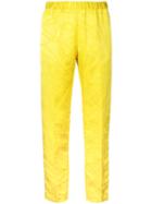 Dries Van Noten - 'palmira' Trousers - Women - Linen/flax/viscose - 38, Women's, Yellow/orange, Linen/flax/viscose