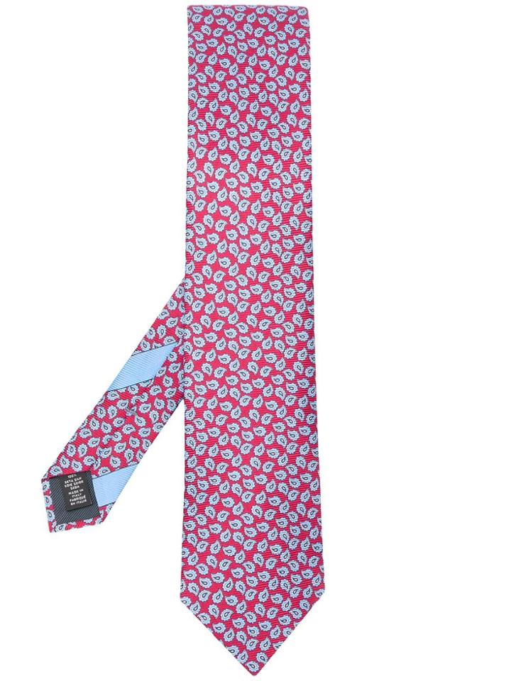 Ermenegildo Zegna Paisley Print Tie - Red