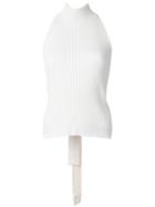 Christopher Esber 'tie Back Bib' Top - White