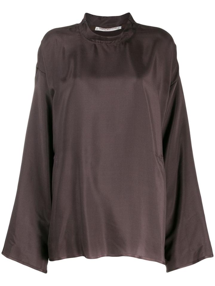 Cherevichkiotvichki Straight Fit Blouse - Brown