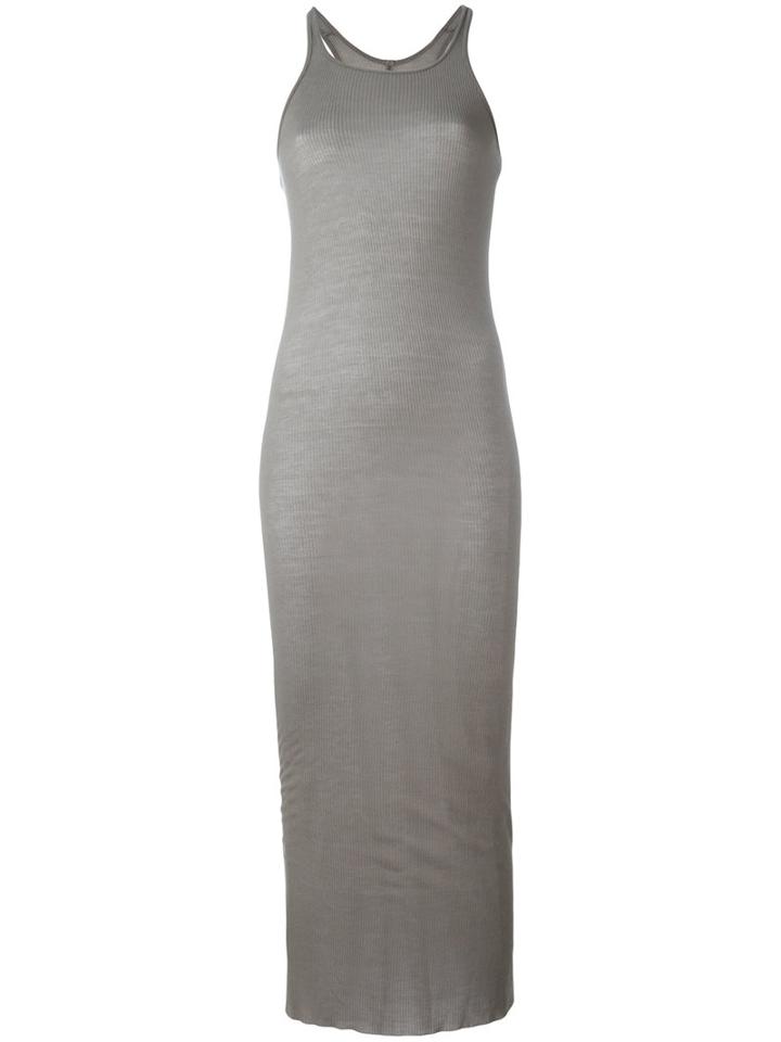 Rick Owens - Tank Dress - Women - Silk/viscose - 44, Women's, Grey, Silk/viscose
