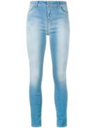 Twin-set Faded Skinny Jeans, Women's, Size: 31, Blue, Cotton/polyester/spandex/elastane