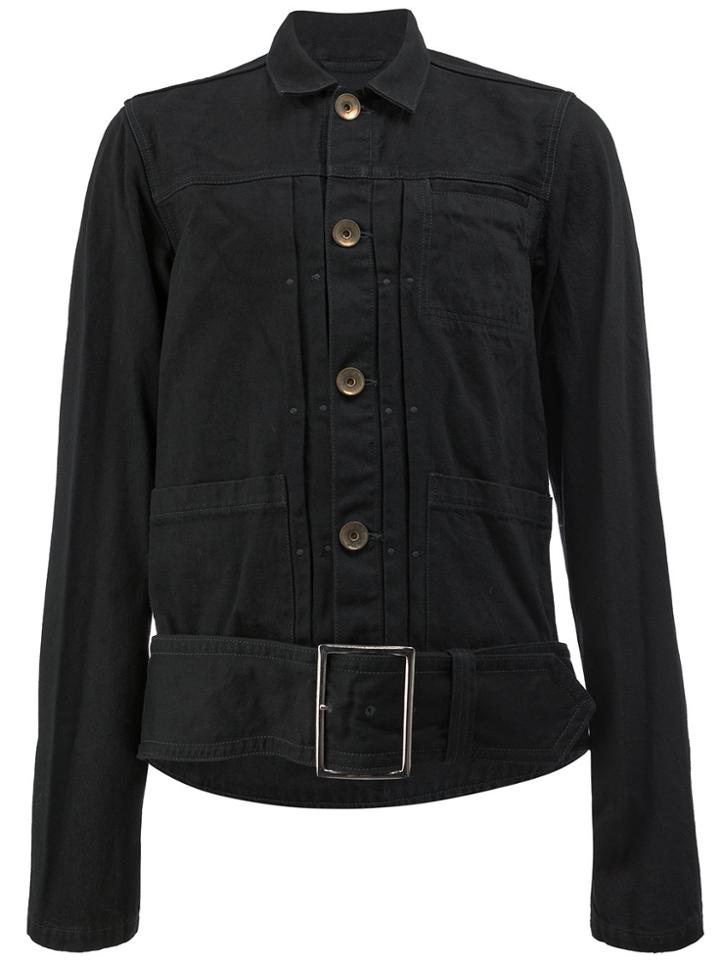 Maison Mihara Yasuhiro Belted Shirt Jacket - Black