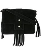 Tila March 'lou' Fringed Shoulder Bag, Women's, Black, Suede