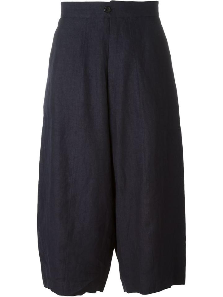 Société Anonyme Bomb Cropped Trousers, Adult Unisex, Size: S, Blue, Linen/flax