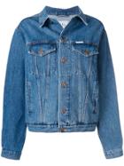 Forte Dei Marmi Couture Lace Up Bow Details Denim Jacket - Blue