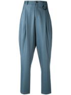Ne. Sense High-waisted Tapered Trousers - Blue