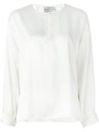Forte Forte Keyhole Detail Blouse, Women's, Size: I, Nude/neutrals, Silk