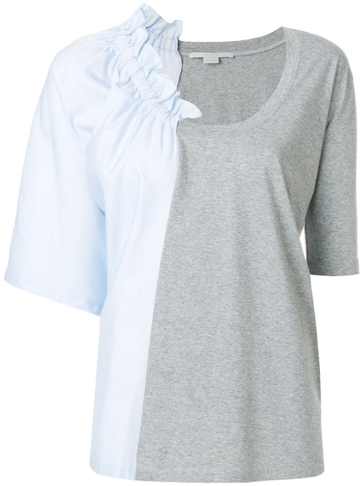 Stella Mccartney Asymmetric Ruffle T-shirt - Blue