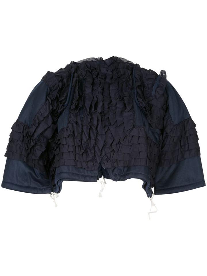 Comme Des Garçons Pre-owned Ruffled Jacket - Blue