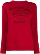 Red Valentino Not Your Lady Print Sweatshirt