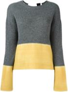 Marni Colour Block Jumper, Women's, Size: 44, Grey, Cashmere