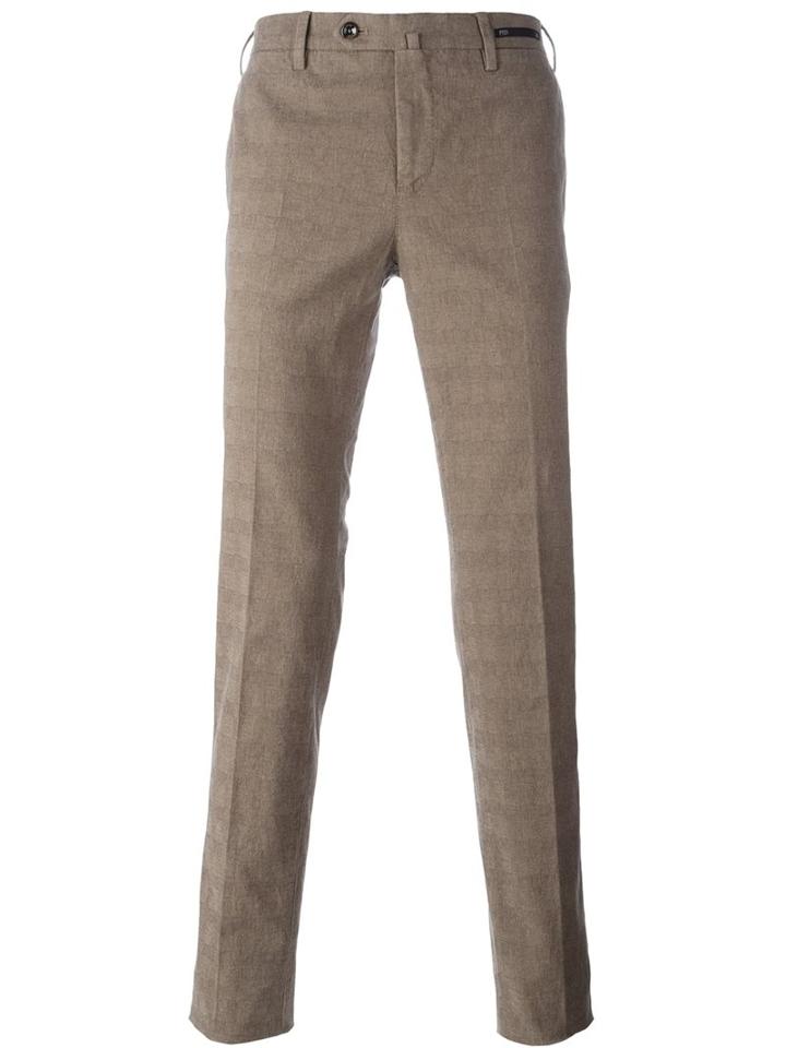 Pt01 Slim Fit Chinos, Men's, Size: 46, Nude/neutrals, Cotton/spandex/elastane