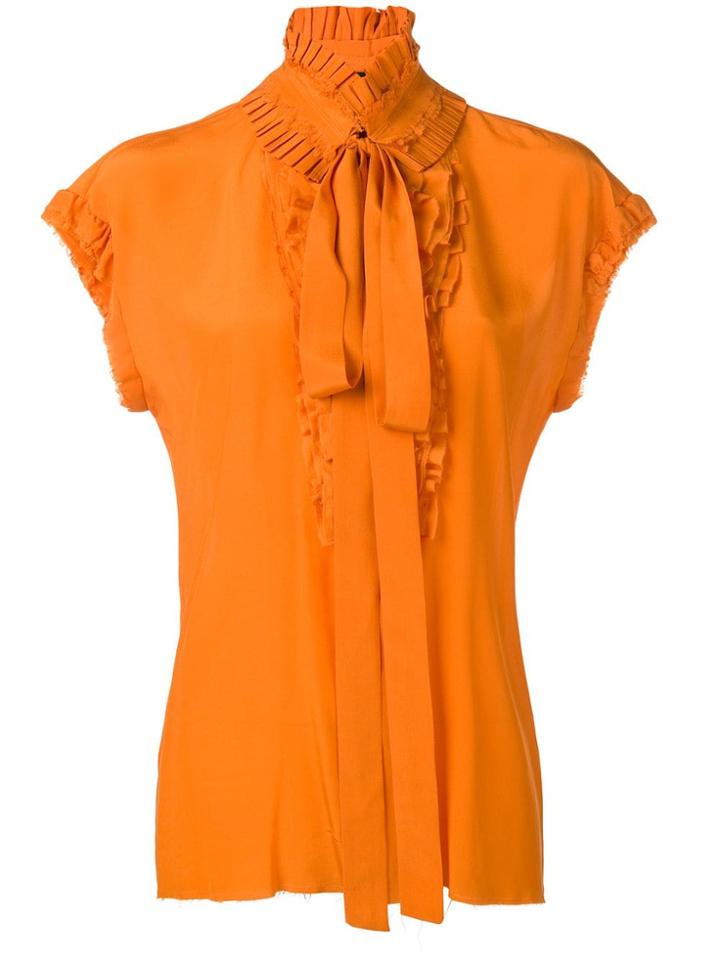 Haider Ackermann Ruffle-trimmed Blouse - Orange