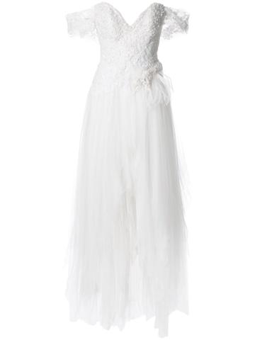Trash Couture Off Shoulder Corsetted Dress - White