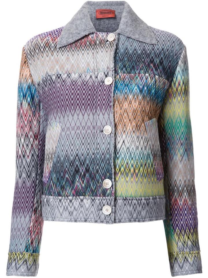 Missoni Buttoned Jacket, Women's, Size: 40, Nylon/wool