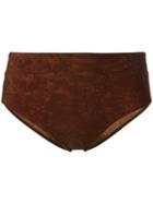 Marlies Dekkers - Puritsu Brown Fold Down Briefs - Women - Polyamide/spandex/elastane - Xxl, Polyamide/spandex/elastane