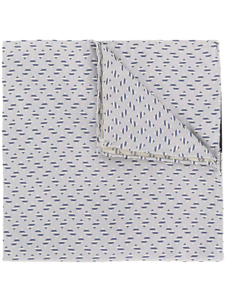 Giorgio Armani Woven Pattern Scarf - Grey