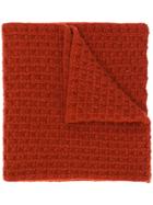 Holland & Holland Knitted Scarf - Red