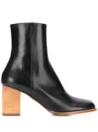 Christian Wijnants Leather Ankle Boots - Black