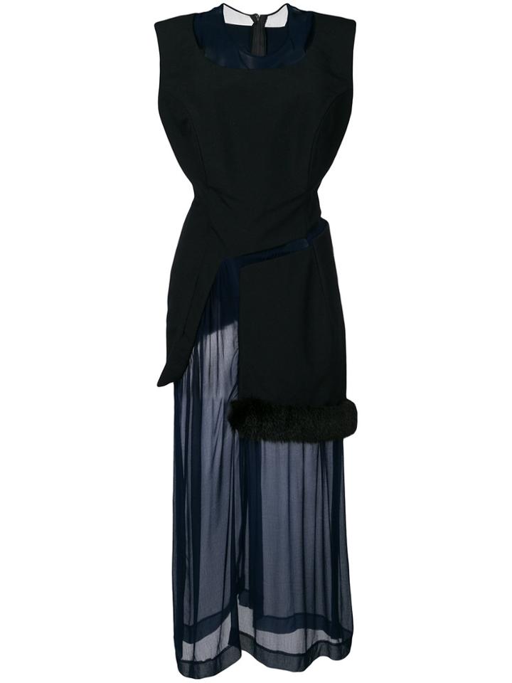 Comme Des Garçons Vintage 1997 Layered Sheer Dress - Blue