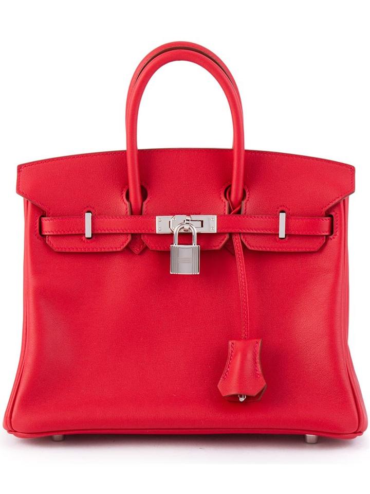 Hermès Vintage 'birkin 25' Tote, Women's, Red