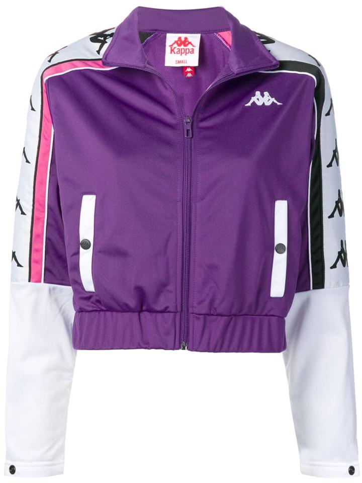 Kappa Cropped Track Jacket - Purple