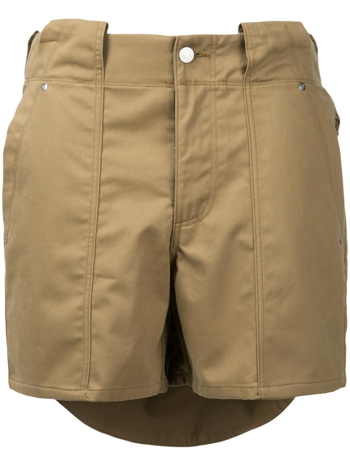 Soe - Layered Shorts - Men - Cotton - 1, Brown, Cotton