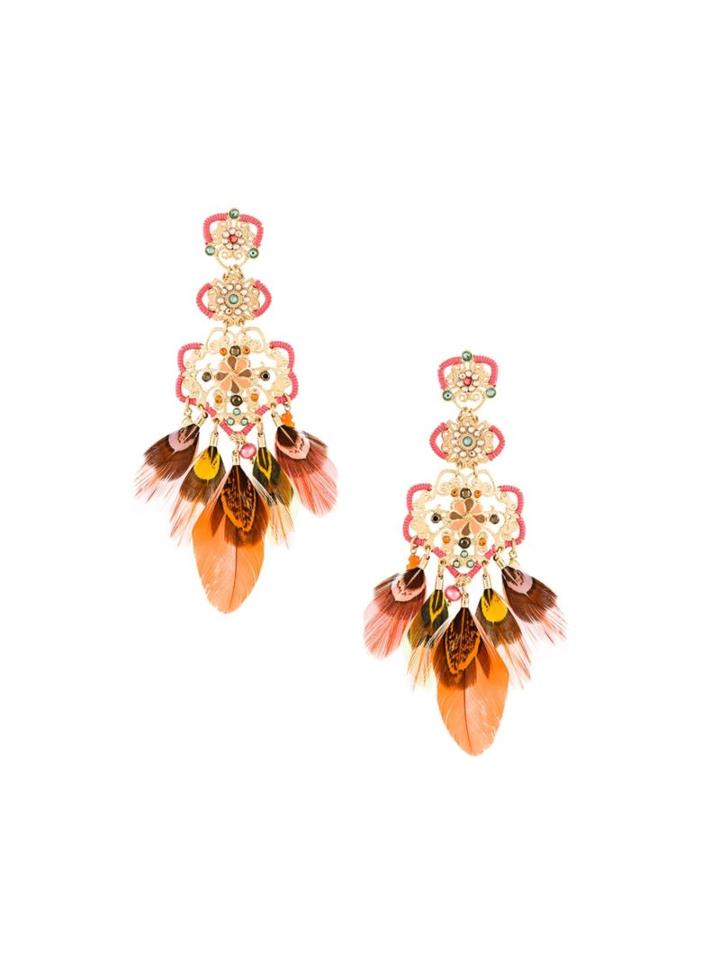 Gas Bijoux 'tapachula' Feather Earrings