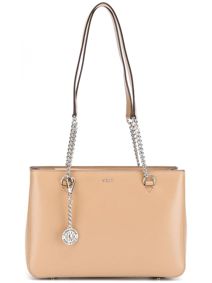 Dkny Logo Shoulder Bag - Neutrals
