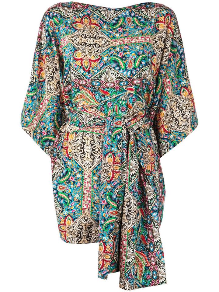 Warm Samurai Belted Romper - Multicolour