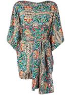 Warm Samurai Belted Romper - Multicolour