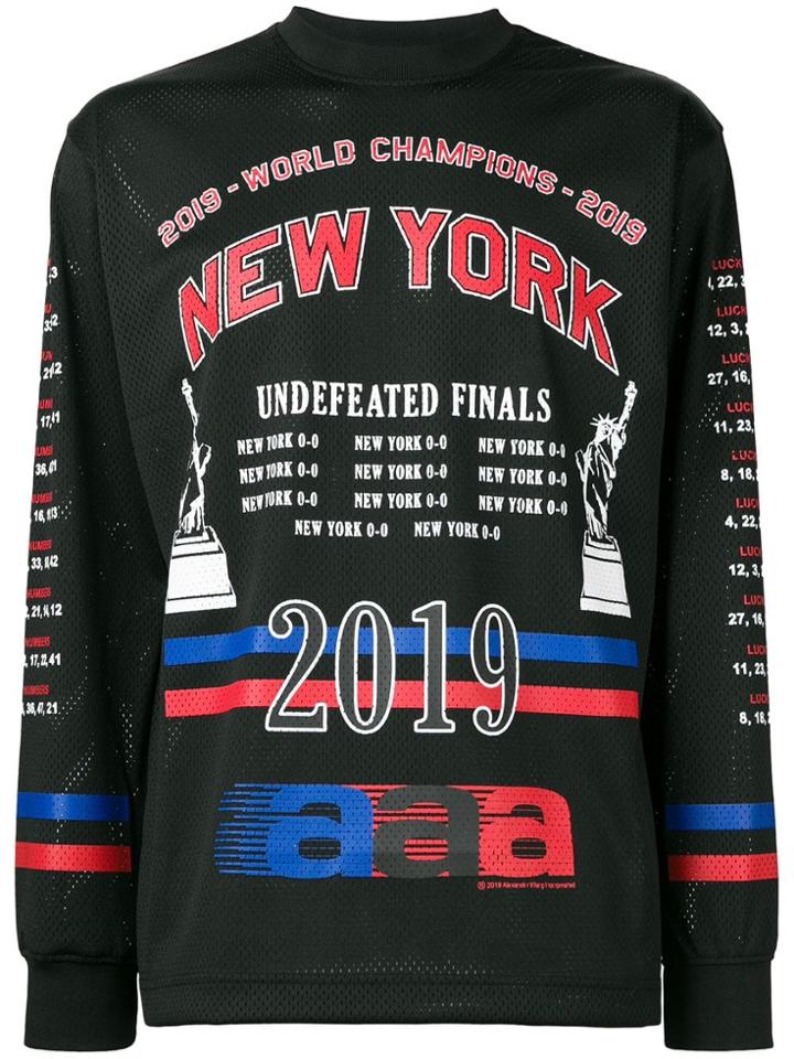Alexander Wang Athletic Mesh Long-sleeve T-shirt - Black