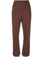 G.v.g.v. Kick Flare Knit Trousers - Brown